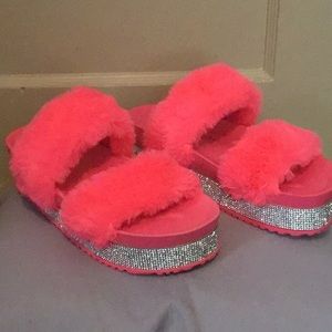 Furry slippers